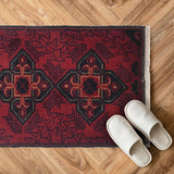 Hand-Knotted Turkmen Rug