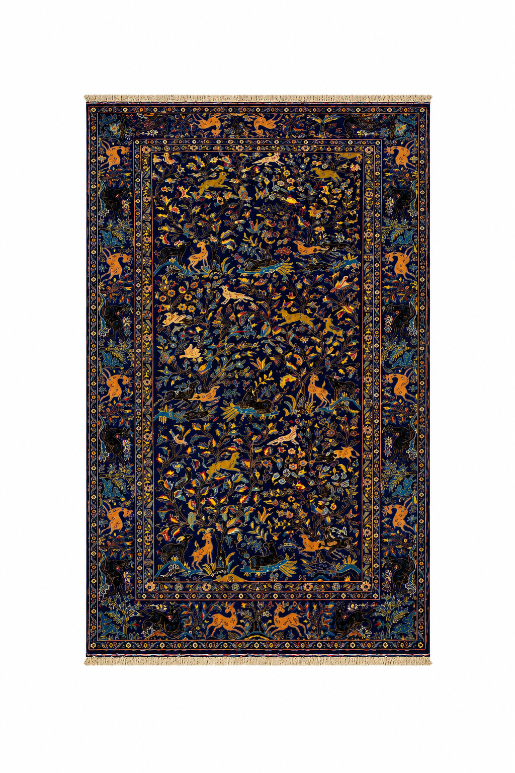 Shikargah Pictorial Bloom Rug