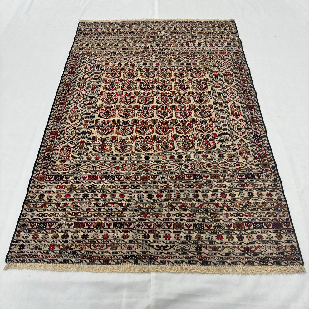 Muted Earth-Tone Kilim