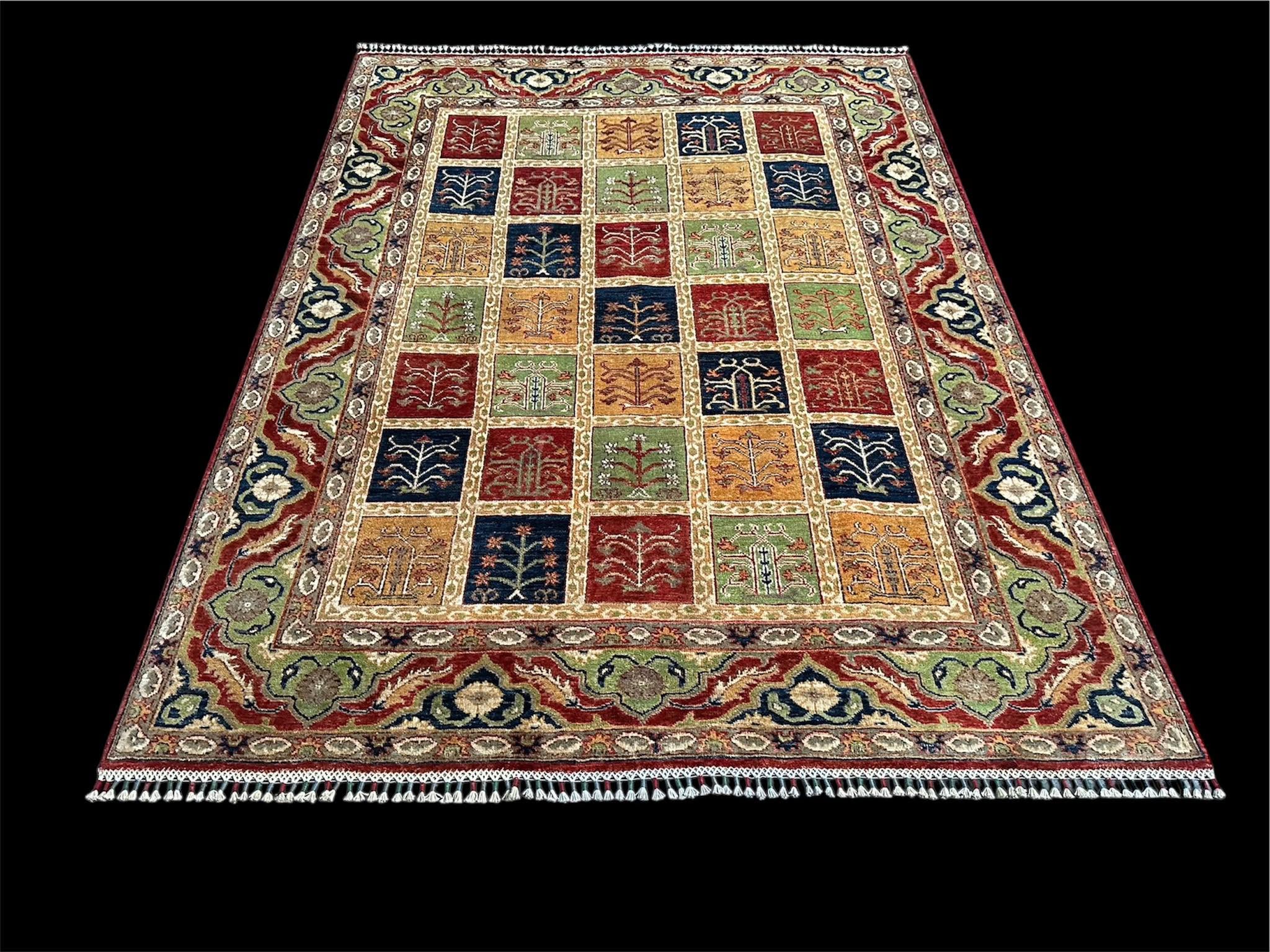 Bakhtiari Grid Area Rug
