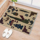 Terracotta Silhouette Accent War Rug