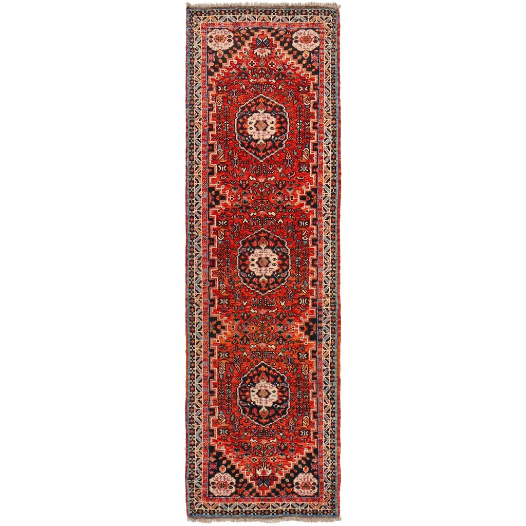 Antique Persian Heriz Medallion Runner
