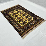 Baluchi Golden Mustard Tree of Life Accent Mat