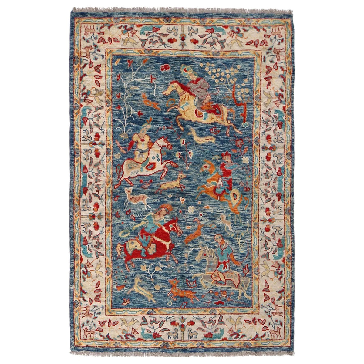 Equestrian Hunting Scene Wall Hanging