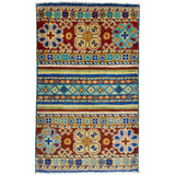 Poly-Chrome Striped Entryway Rug