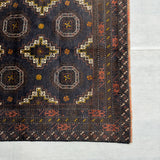 Baluchi Dark Charcoal Patterned Mat
