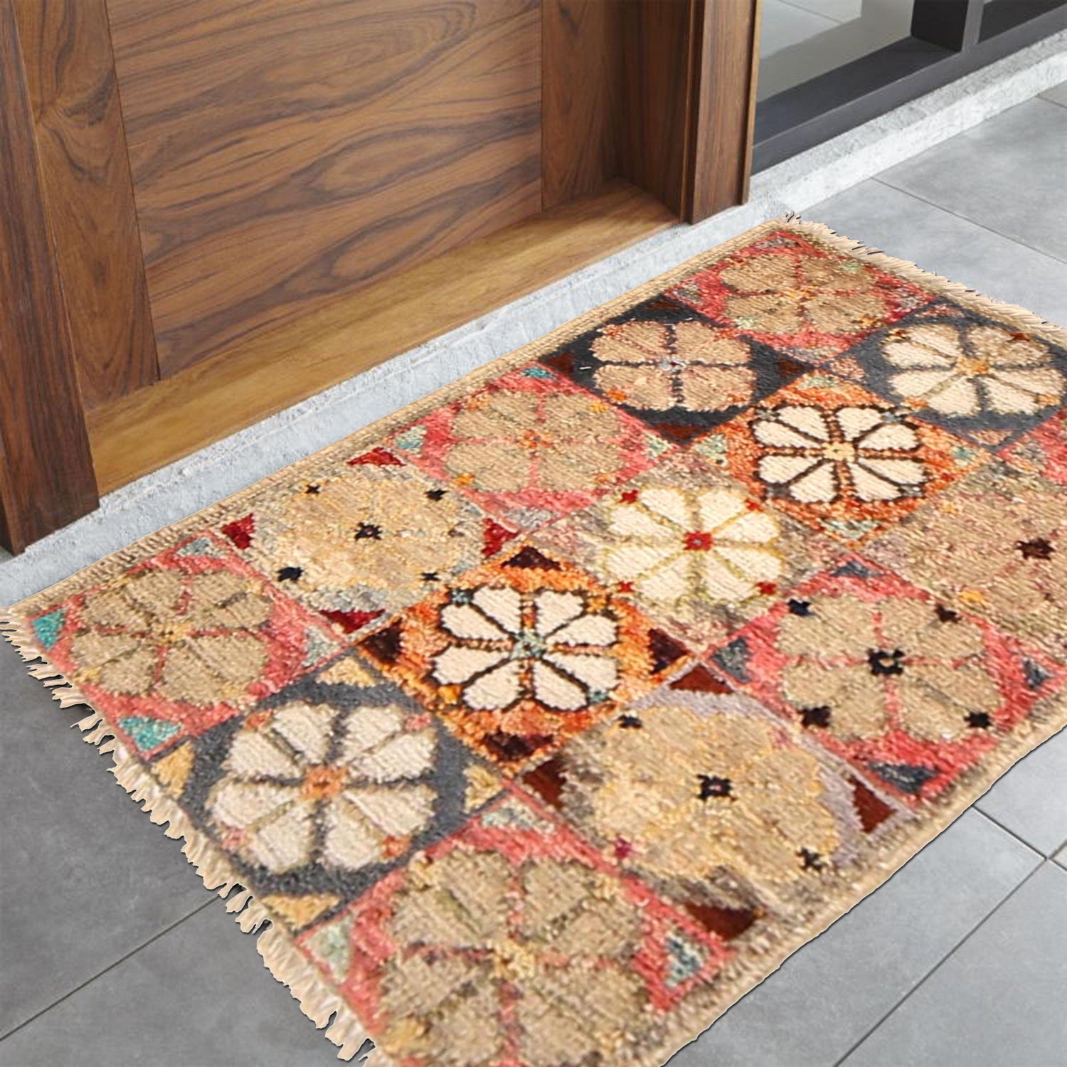 Khaki Carousel Wheel Mat