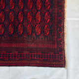 Mauri Bokhara Handmade Maroon Tekke Gul Mat