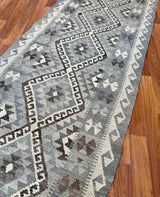 Striped Diamond Medallion Kilim