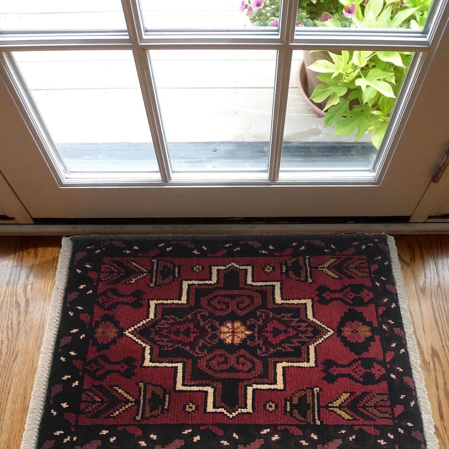 Charcoal Star-Diamond Frame Mat