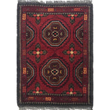 Star-Flecked Crimson Floorcloth