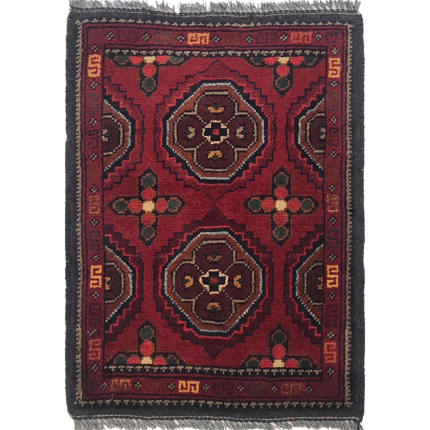 Star-Flecked Crimson Floorcloth