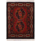 Maroon Lattice Threshold Carpet