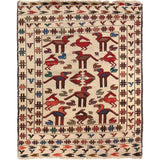 Pictorial Zoomorphic Animal Kilim