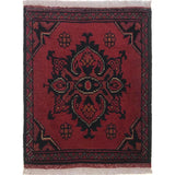 Curvilinear Dark Medallion Rug