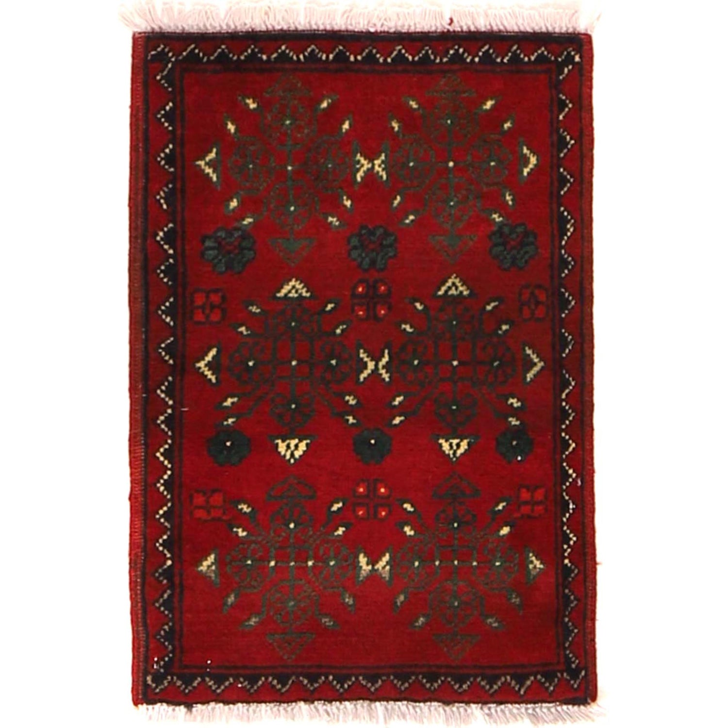 Rust Hex-Star Runner Mat