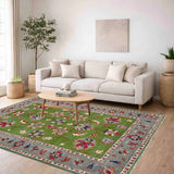 Antique Persian Sultanabad Floral Area Rug