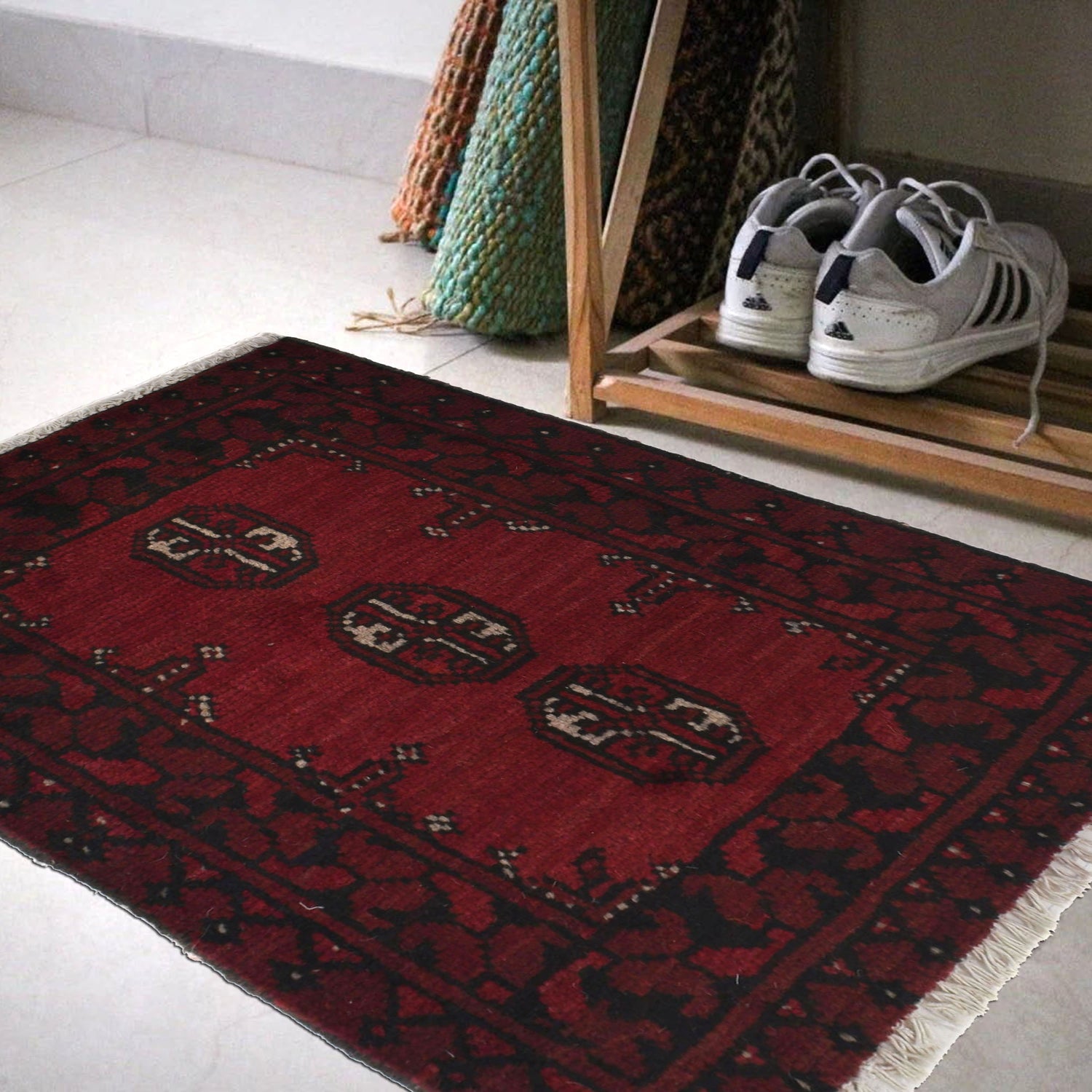 Crimson Medallion Doormat