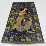 Shikargah Handmade Pictorial Hunting Scene Mat