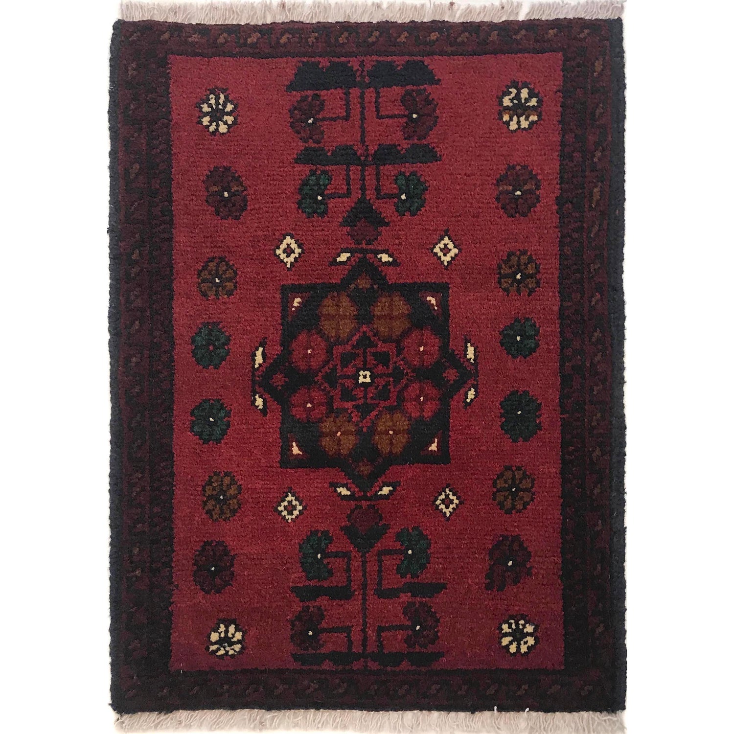Compass-Rose Dark Velvet Runner