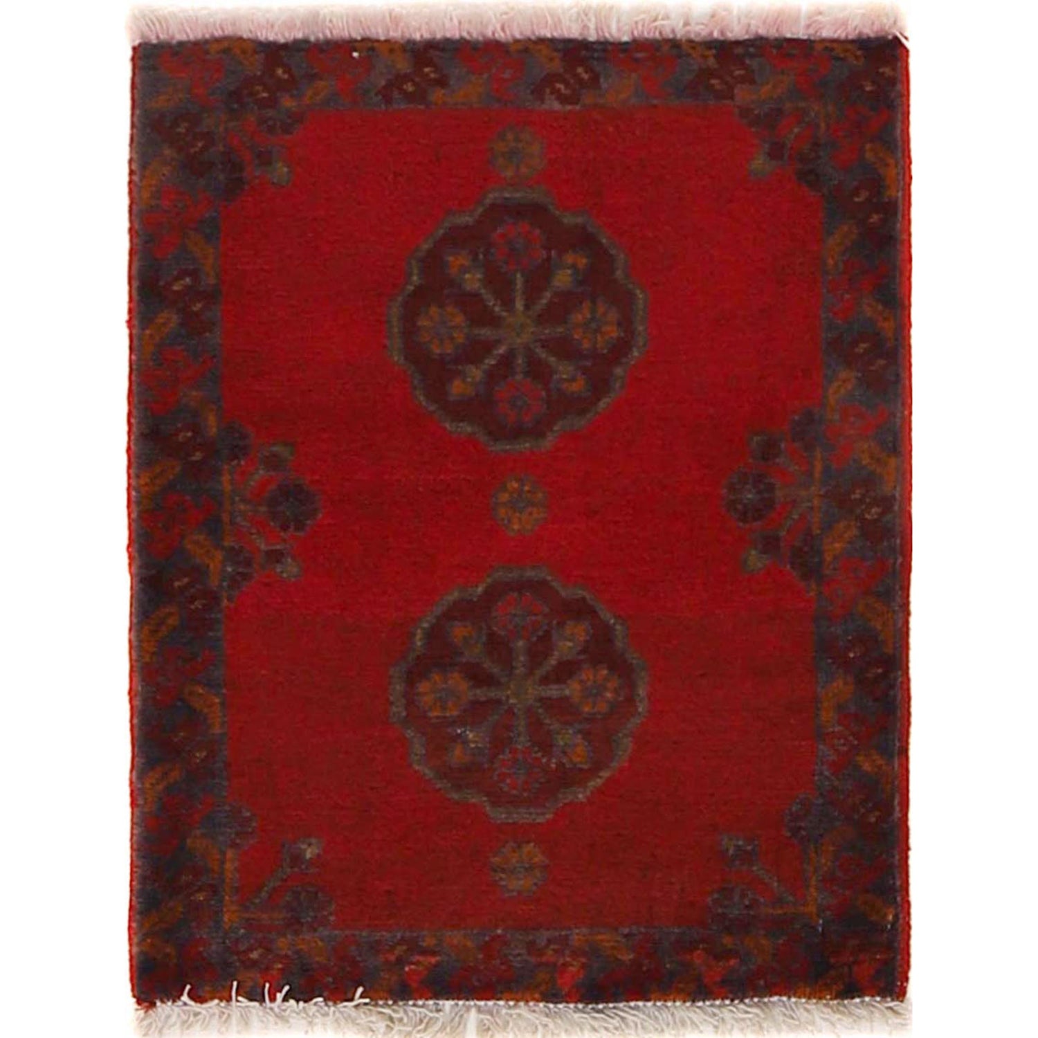 Scarlet Symmetry Hearth Rug