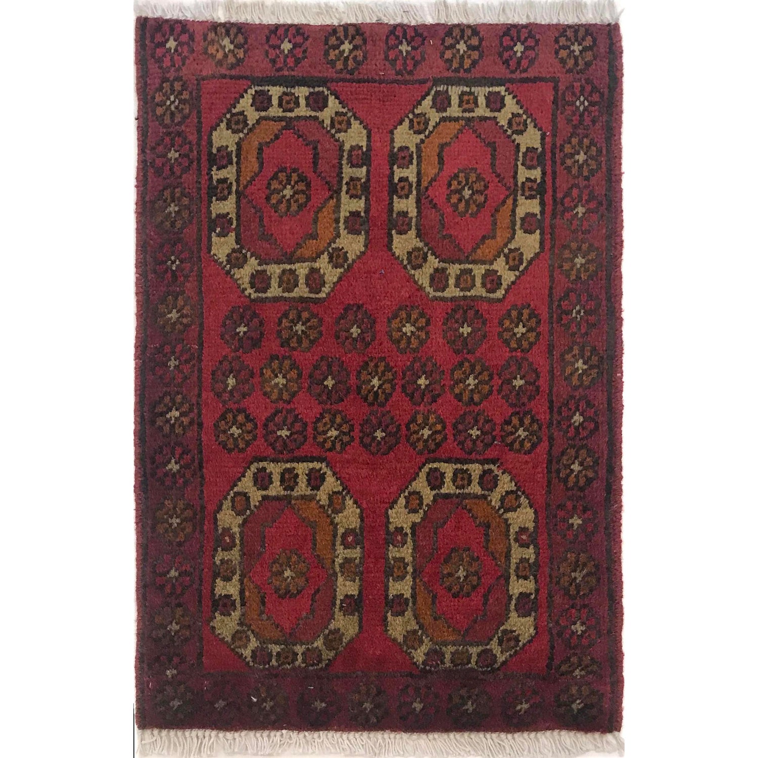 Emerald-Accent Medallion Rug