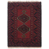 Burgundy Diamond-Core Floorcloth