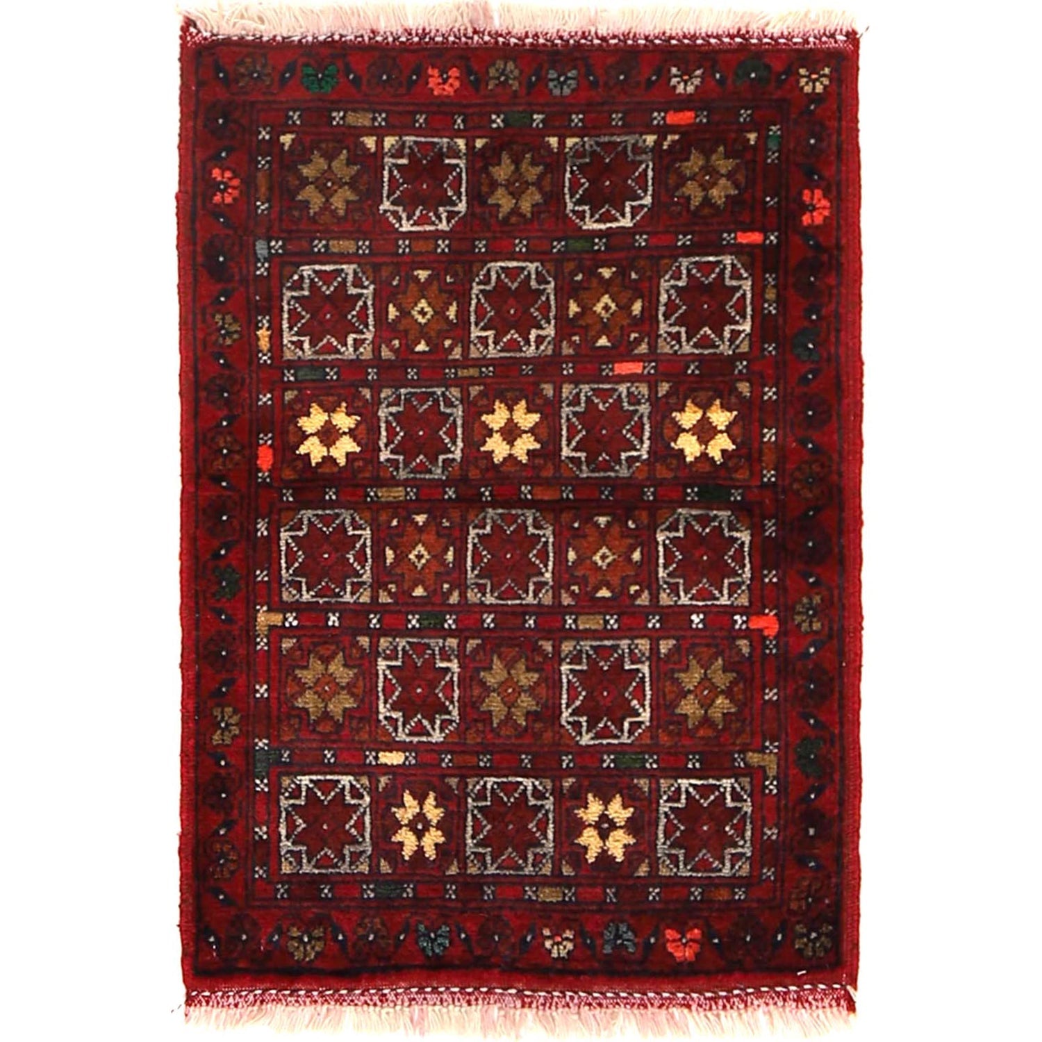 Oxblood Miniature Emblem Floorcloth
