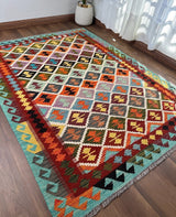 Harlequin Diamond Grid Kilim