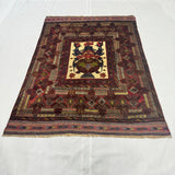 Antique Mahogany Framed Medallion Accent Mat