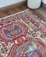 Persian Shiraz Tribal Medallion Kilim