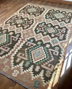 Brown Tribal Flatweave Kilim