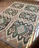 Brown Tribal Flatweave Kilim