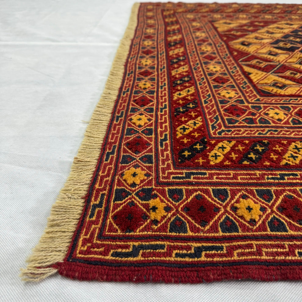 Chobi Chevron Diamond Geometric Mat