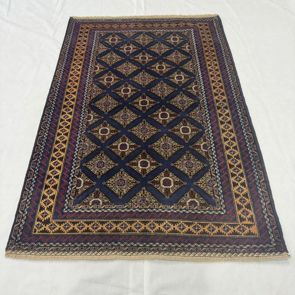 Midnight Navy All-Over Diamond Lattice Mat