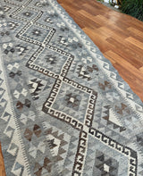 Striped Diamond Medallion Kilim
