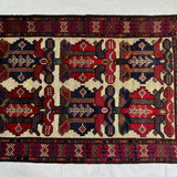 Gul Barjasta Handmade Afghan Wool Rug