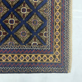 Midnight Navy All-Over Diamond Lattice Mat