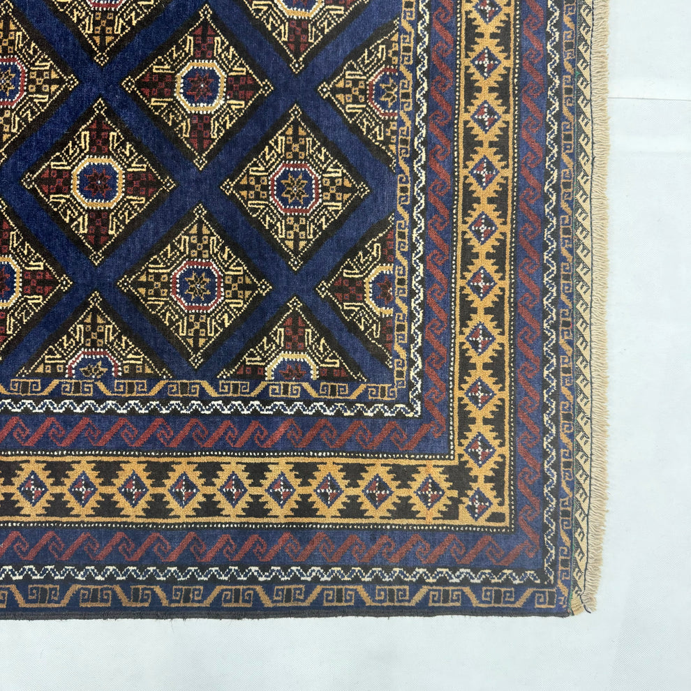 Midnight Navy All-Over Diamond Lattice Mat