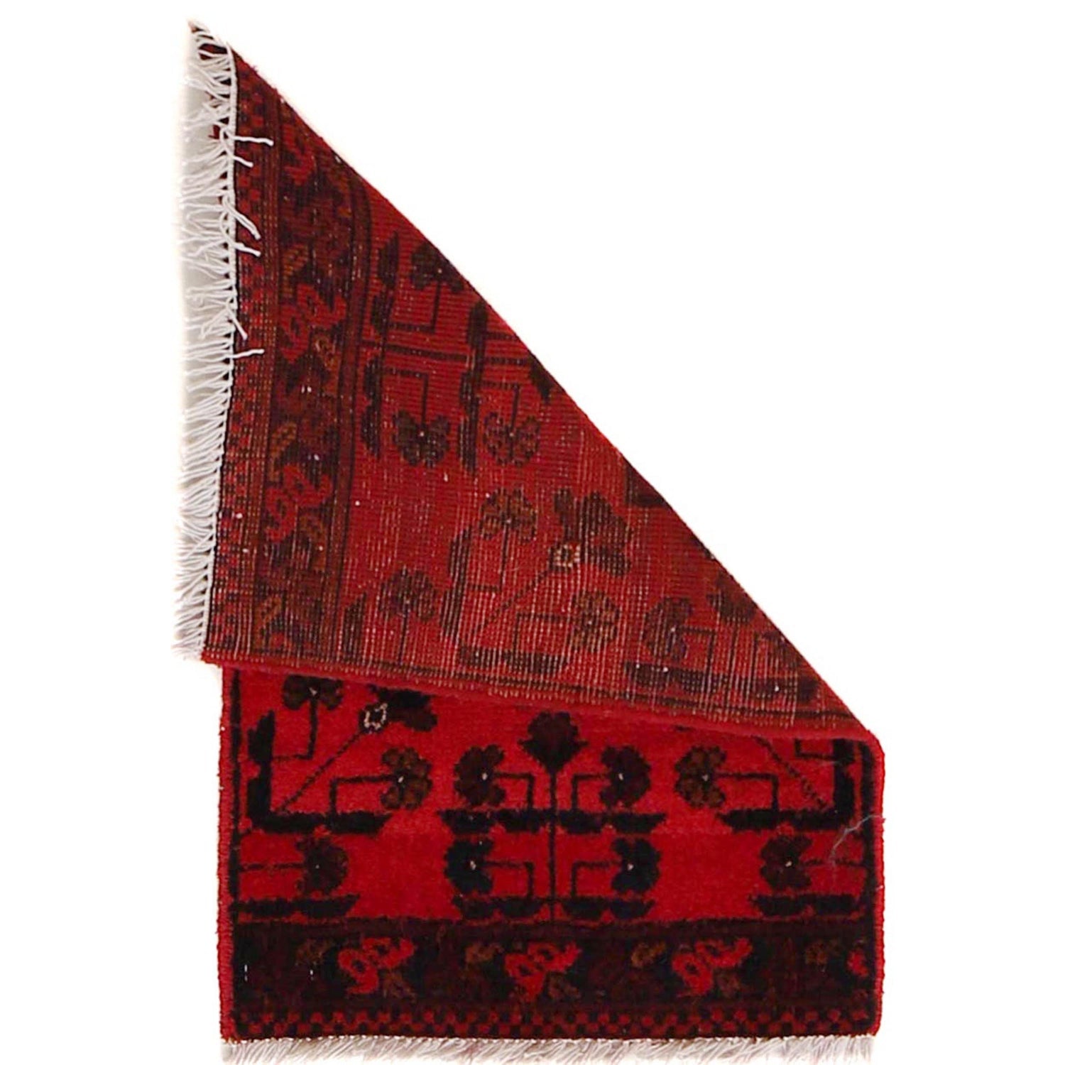 Carmine Pixelated Geometric Mat