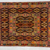Classic Baluchi Geometric Repeat Motif Amber Mat