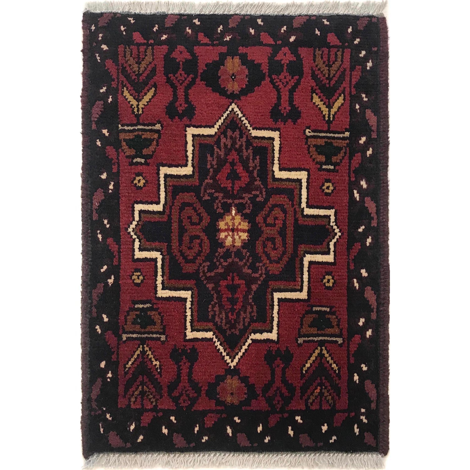 Charcoal Star-Diamond Frame Mat