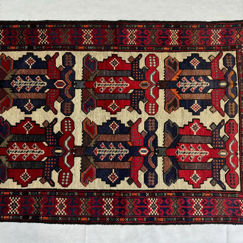 Handmade Gul Barjasta Rug