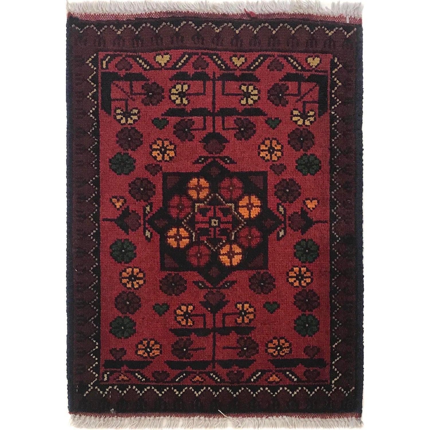 Midnight Grid Floor Tapestry
