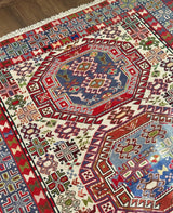 Persian Shiraz Tribal Medallion Kilim
