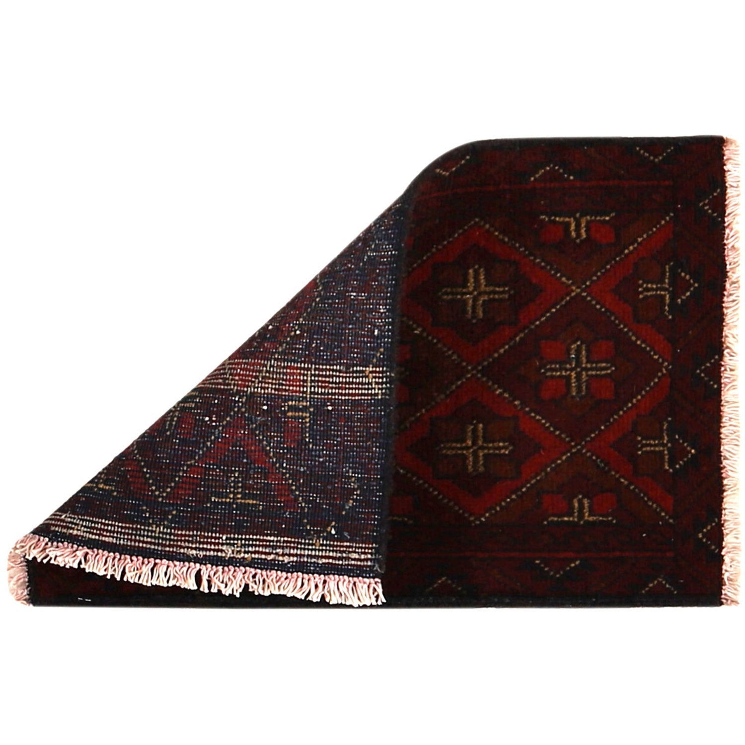 Rustic Burgundy Lattice Doormat