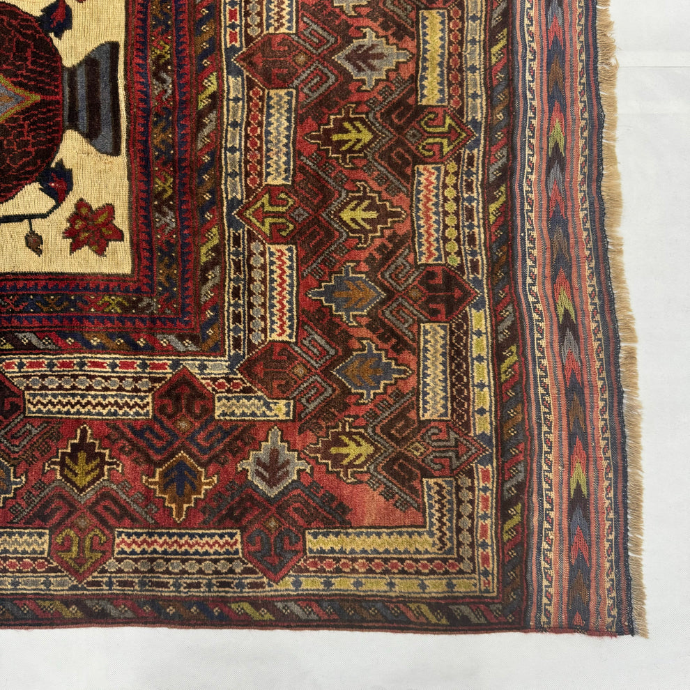 Antique Mahogany Framed Medallion Accent Mat