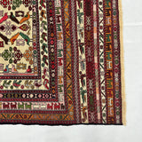 Diamond Lattice Crimson Kilim