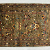 Antique Chobi All-Over Floral Medallion Mat