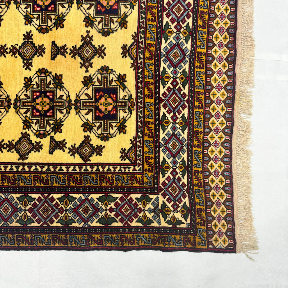 Baluchi Golden Mustard Tree of Life Accent Mat